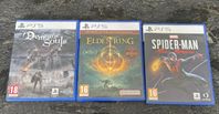 PS5 spel: Elden Ring. Demon’s Souls, Spider-Man