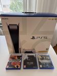 Playstation 5 disc edition + 3 spel