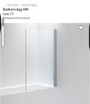 INR Link 17 duschvägg för badkar