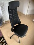 kontorsstol äkta läder