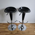 Barstolar justerbar höjd, svängbara, fotstöd, 90 cm