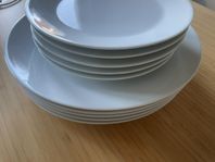 10 tallrikar / assietter IKEA, 180 för alla, använda en g