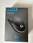 Logitech G203 gamingmus – RGB & 8000 DPI – som ny