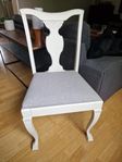 6 st Vintage matsalsstolar med patina