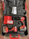 Milwaukee powerpack 18V borrskruvdragare+slagskruvdragare