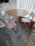 konferensbord med 3 stolar