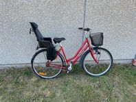 Äldre Damcykel från Sjösala 28 tum 3 vxl Barnstol 