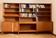 Retro bokhylla i teak 