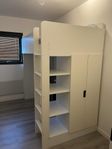 Småstad loftsäng+garderob