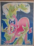 Richard Mortensen. Composition, 1944 nr 113/300 signerad 