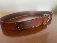 Saddler skärp unisex 50-talsdesign. Äkta läder 850 nypris