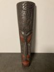 Afrikansk Trämask. Figur, mask, skulptur. Handgjord Ghana