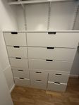 Nordli byrå set, 2st x 6 lådor 