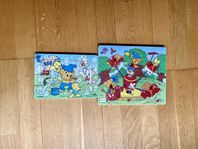 Två Bamse träpussel