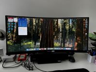 34" Välvd Bildskärm