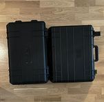 2 st robusta skyddsväskor / Pelicase med skuminredning