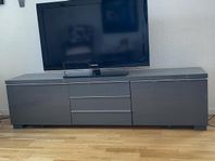 TV-bänk högglansig/grå IKEA Bestå