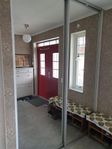Två spegel skjutdörrar Mirro diamant Silver 563 x 2600 mm