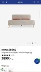 Sängpaket, 160 cm sängstomme och madrass