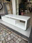 TV bänk design, högblank vit