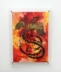 "Phoenix" originalmålning i ram / signerad / Fågel Fenix 
