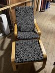 ” Poäng ” fåtölj och fotpall från IKEA