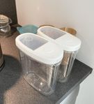 2 st Ikea 365 Burk med lock 1,3 l