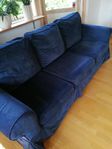 3-sits soffa mörkblå IKEA Ektorp