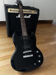 Marshall och Epiphone