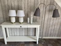 Bordslampor och golvlampa 