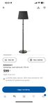 IKEA Kinnahult golvlampa, svart