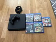 PlayStation 4 Slim med spel 