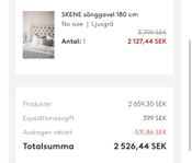 SKENE sänggavel 180 cm – stilren & bekväm