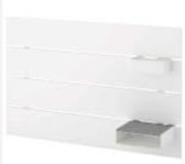IKEA NORDLI sänggavel med förvaring – 160 cm, vit