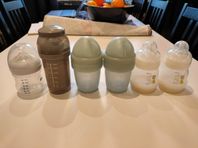 6 st nappflaskor, 6 baby bottles