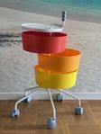 Rullbord, lådor, Maria Hedensjö Bergquist, PS, Ikea, 1980
