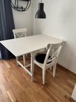 Klaffbord/matbord och stolar IKEA 