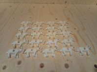 21 vita lego hästar