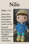 Handgjord docka, Amigurumi, leksak, unik present 