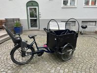 Ecoride Loader El-lådcykel med kapell och tillbehör