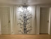Hemtex tavla textil vägg dekoration vepa fåglar 150x220 cm
