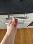 15 st beslag/handtag för köksskåp eller garde., rostfr. s