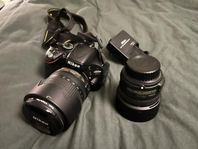Nikon D5100 med 18–105mm & 50mm f/1.8 – komplett fotopak