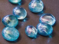 En Sista äkta Aqua Aura trumlad kristall, newage wicca