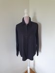 Cappuccini svart långärmad blus i viscose Strl: L / 44