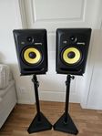 KRK Rokit 8 G3 + Högtalarstativ