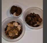 571 Svenska bronsmynt (Olika årtal) 1749-1971