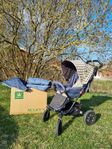 Sällsynt Kronan Sulky/S barnvagn blå Littlephant Black Wav