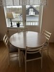 Renoverad matgrupp Teakbord / stolar