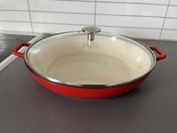 Emaljerad gjutjärnsgryta